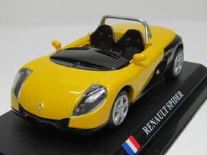 ルノー スポール スパイダー 1/43 Renault Sport Spider 1996 アルピーヌ ブランド Collectibles YwｘBk 美品 ALPINE フランス 黄