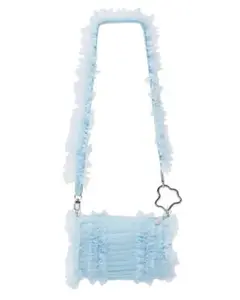 POPPY TULLE FRILL BAG (BLUE) ショルダーバッグ