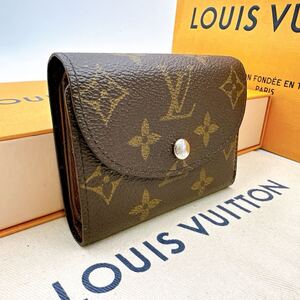 3494【ほぼ極美品/レア！】LOUIS VUITTON ルイヴィトン モノグラム ポルトフォイユエレーヌ 三つ折り財布 ウォレット M60253/MI4104