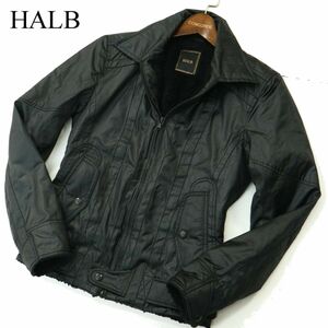 HALB ハルプ テットオム 秋冬 裏ボア★ ナイロン ブルゾン ジャケット Sz.S　メンズ 黒 日本製　A3T10335_9#N