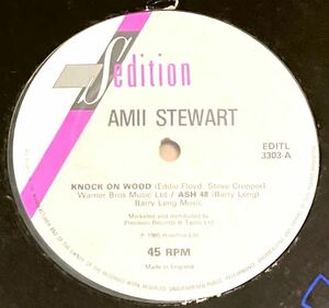 【名曲　ディスコ　試聴】Amii Stewart - Knock On Wood / Light My Fire (New Remix) 12インチ　クリーニング済