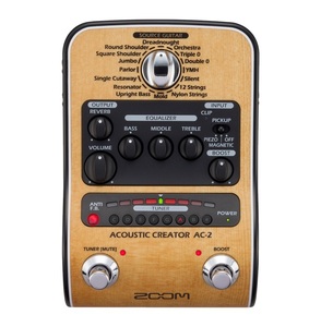 新品 Zoom(ズーム) / AC-2 Acoustic Creator　アコースティックギター用プリアンプ マルチエフェクター ※全国送料無料(一部地域は除く。)
