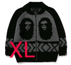 超限定 極少 XL 即発送 24AW A BATHING APE COMME des GARCONS COWICHAN CARDIGAN エイプ BAPE ベイプ ギャルソン カウチン カーディガン