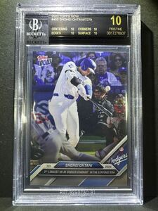 topps now BGS10 ブラックラベル Dodgers ドジャース 大谷翔平 ohtani Shohei psa 2024 ホームラン　鑑定品　455 7279 GEMMINT black