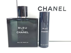 未使用　シャネル　CHANEL　ブルー ドゥ シャネル　プールオム　オードパルファム　スプレー 100ml／トラベルスプレー 20ml　YK-7455