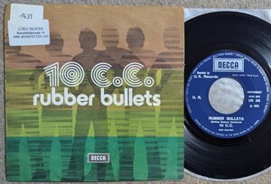 10cc-Rubber Bullets/Waterfall★伊Decca Orig.7"/Graham Gouldman/Eric Stewart/Godley & Creme