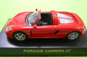 【希少・新品】京商 1/64スケール ミニカーコレクション ★PORSCHE CARRERA GT ☆ レッド/オープンボディ 