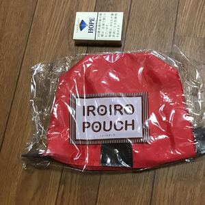 iro iro pouch 赤字　ポーチ　未使用