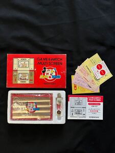 美品　任天堂 ゲーム&ウォッチマルチスクリーン　ミッキー&ドナルド GAME & WATCH MICKEY & DONALD