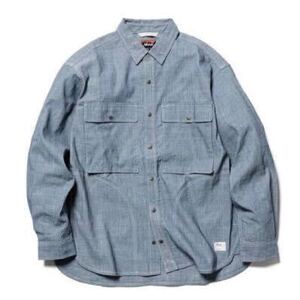 NANGA　TAKIBI CHAMBRAY FIELD SHIRT ナンガ　シャツ 長袖 シャンブレー 長袖シャツ ワーク ワークシャツ SIZE S