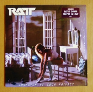 RATT「INVASION OF YOUR PRIVACY」米ORIG [ATLANTIC] ステッカー有シュリンク美品