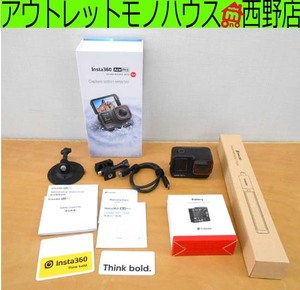 美品 アクションカメラ Insta360 Ace Pro CINSAAJA インスタ360 1/1.3インチセンサー搭載 8K撮影 バッテリ 自撮り棒 札幌市 西区