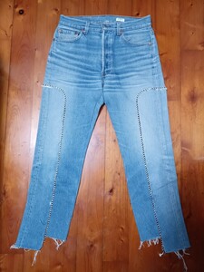 100円出品!!　オールドパーク　OLD PARK　カットオフデニム　Levi