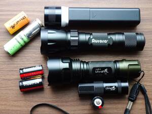 UltraFire C2 CREE Q5 Aurora CREE Q5 UltraFire WF-009A ライト いろいろ中古