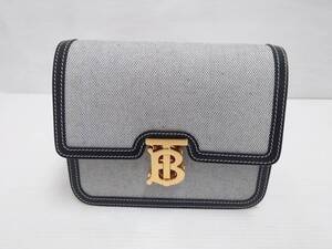 sb87) バーバリー BURBERRY ショルダーバッグ TBバックル 8030666