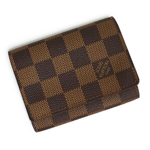 （未使用保管品）ルイ ヴィトン LOUIS VUITTON アンヴェロップ カルト ドゥ ヴィジット カードケース ダミエ ブラウン 茶 N62920 箱付