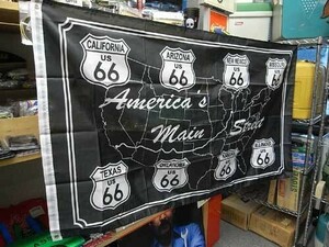 ROUTE66 FLAG Main Street ルート66 　フラッグ アメリカ雑貨 アメリカン雑貨