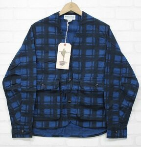 4T4700■未使用品 ササフラス ガーデニアハンタージャケット プリントフランネル SASSAFRAS GARDENIA HUNTER JACKET PRINT FLANNEL