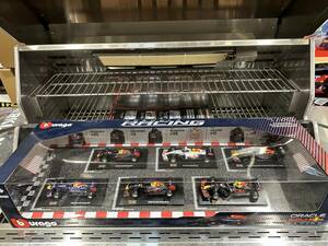 ラス1 未開封新品 burago - FORMULA RACING 1/43 RED BULL F1 6台セット ありがとう号 - F1 マシン レッドブルF1 ブラーゴ