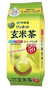 伊藤園 ワンポット 抹茶入り玄米茶 エコティーバッグ 3.3g×50袋 ×4個