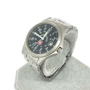 ◆SWISS MILITARY スイスミリタリー 腕時計 クォーツ◆5304 シルバーカラー SS ユニセックス ウォッチ watch