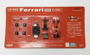 ●【送料込み】DyDO ダイドー フェラーリ ミニカー キット No.1 1/64 京商 FERRARI F1 -2000 #3 M.シューマッハ　未組み立て