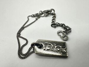 Dior クリスチャン ディオール Dior ロゴ プレート ブレスレット 5.6g