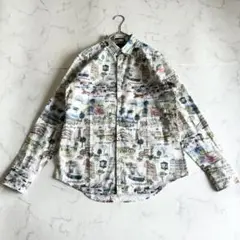 美品 近年 ポールスミスコレクション GLASGOW PRINT SHIRT S