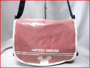 MICKEY MOUSE/ミッキーマウス◇ショルダーバッグ　大型メッセンジャーバッグ　斜め掛け　W35cm