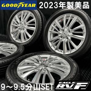 23年製9～9.5分山美品★GOODYEAR EAGLE RV-F 165/60R15&wedsホイール 4本 №240904-S1 N-BOX ムーヴ ソリオ スペーシア等/カスタム15インチ