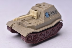 【コンバット チョロＱ】63★ELEFANT GERMAN TANK★NO.C-24★サンドｘブラウン★ドイツ軍★当時物★TAKARA★タカラ★