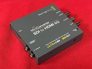 【ほぼ未使用】Blackmagic Design ブラックマジックデザイン SDI to HDMI 6G コンバーター Mini Converter 7日保証! 評価100%!本人確認済!