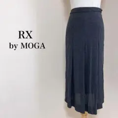 RX MOGA モガ スカート ミモレ丈 フレア 透け感 グレー 16-1388