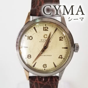 【CYMA】シーマ 腕時計 ショックアブソーバー 手巻き 稼働品　ヴィンテージ アンティーク