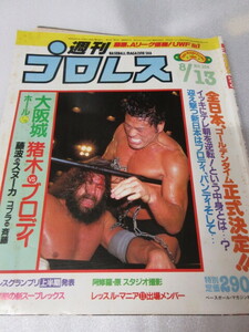 「週刊プロレス　NO.105　1985．8／13」猪木対ブロディ　藤波対スヌーカ　全日ゴールデン　ベースボールマガジン社 