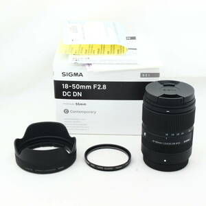 SIGMA シグマ 富士フイルム Xマウント レンズ 18-50mm F2.8 DC Contemporary ミラーレス 専用 #2406091