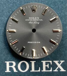 純正品 3針付き 14000 文字盤 エアキング ロレックス ダイヤル 14010 針 トリチウム ROLEX AirKing tritium gray dial hands 3000 GENUINE