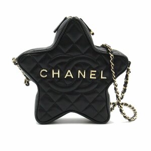 シャネル 星形チェーンショルダー ブランドオフ CHANEL ラムスキン（羊革） ショルダーバッグ ラムスキン 中古 レディース