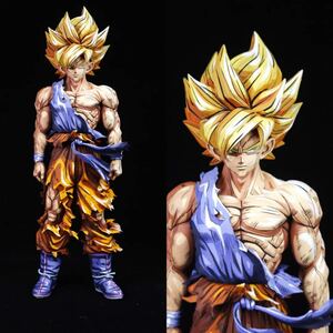 ドラゴンボール フィギュア SMSP 孫悟空 スーパーサイヤ人 二次元彩色 2D DRAGON BALL figure SON GOKUリペイント 