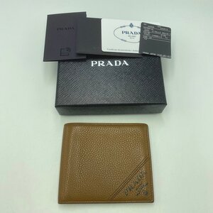 PRADA 2M0513 折りたたみ財布＜財布＞プラダ ブラウン カードケース 札入れ レディース ウォレット 二つ折り