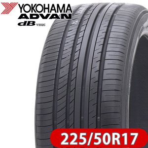 2024年製 新品 1本価格 業者様 送料無料 225/50R17 98W XL 夏 ヨコハマ ADVAN dB V552 エクストラロード規格 レクサス クラウン NO,FK982