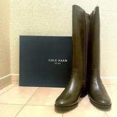 【新品未使用】コールハーン cole haan ロングブーツ 23.5 ブラウン