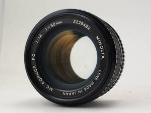 ★実用品★ ミノルタ MINOLTA MC ROKKOR-PG 50mm F1.4 #TA6599