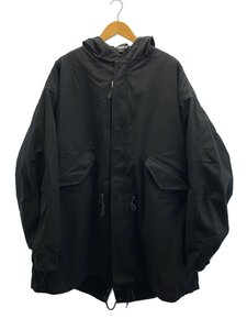 RAF SIMONS◆モッズコート/48/コットン/BLK/無地/192-710//