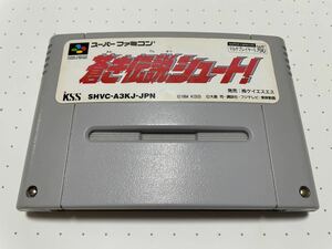 ☆SFC 蒼き伝説 シュート！ KSS ケイエスエス サッカー スポーツ ☆動作確認済 端子・除菌清掃済 同梱歓迎