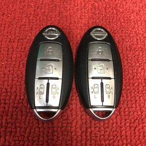 日産　インテリジェントキー　4ボタン　リモコン　BPA0M-11 作動確認済み　E51 エルグランド　C25 セレナ　2個セット　AC268