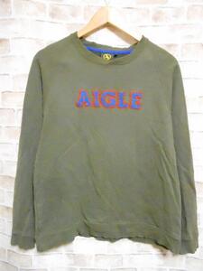 ★即決★【AIGLE エーグル】 ロゴ入り スウェットsizeS