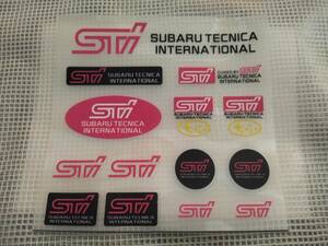 【送料無料】STI ステッカー 横12.5cm×縦12cm ①　スバル　SUBARU　