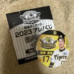 阪神タイガース アレ！くじ 青柳晃洋 缶バッジ