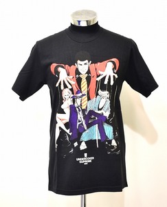 Supreme（シュプリーム）× UNDERCOVER （アンダーカバー）Lupin Tee ルパン３世 Tシャツ コラボ 別注 S/S 半袖 クルーネック プリント黒 S